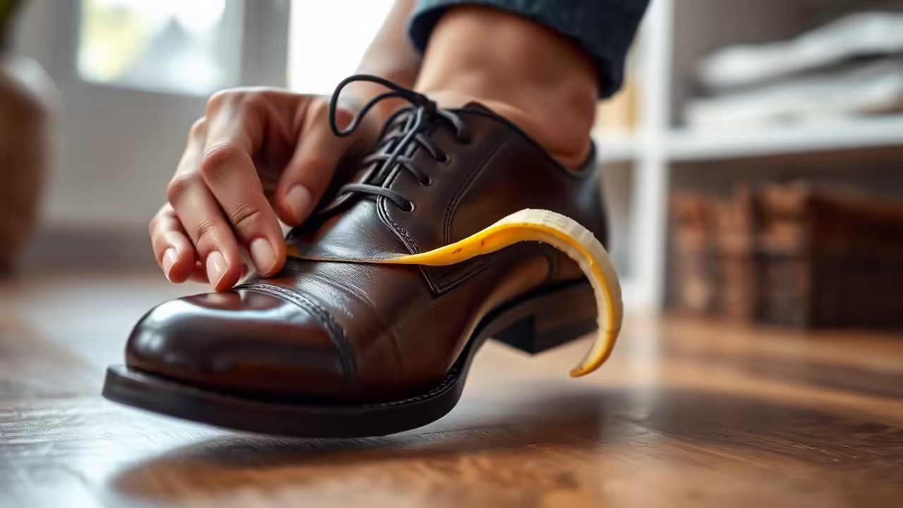 Banana Peel Shoe Shine