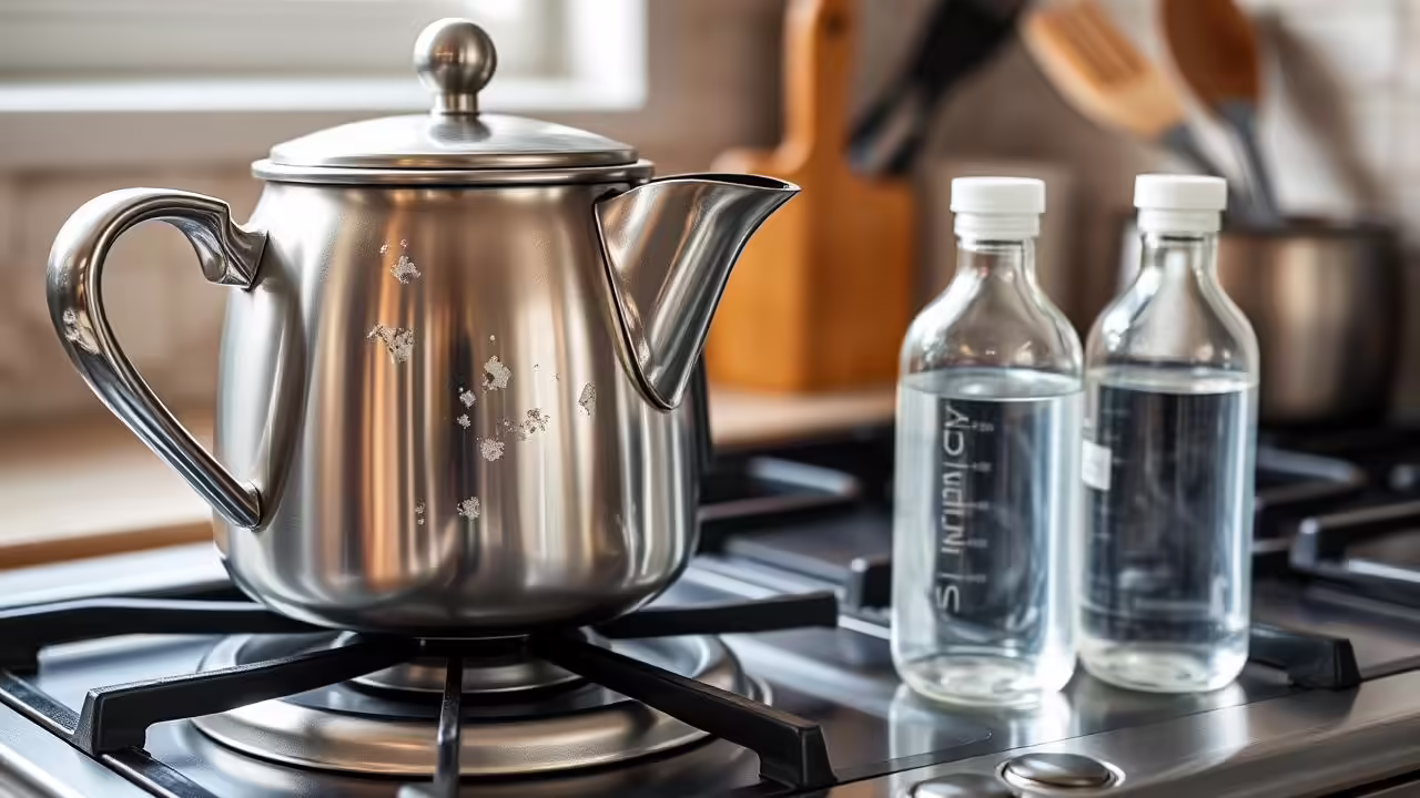 Limescale Cleaning in Progress