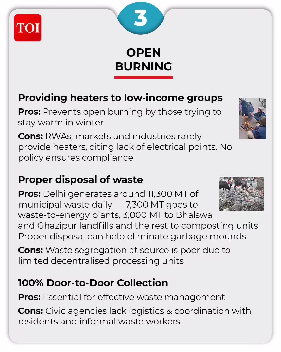 Delhi pollution: Open burning