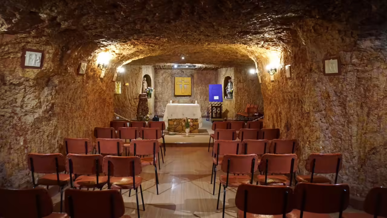 An underground church in Coober Pedy