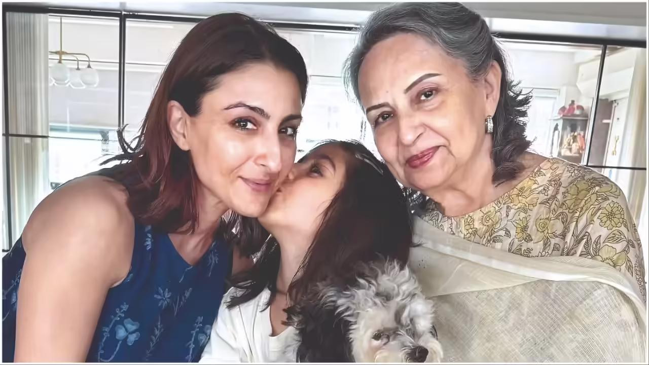 Soha Ali Khan, Inaaya Naumi and Sharmila Tagore