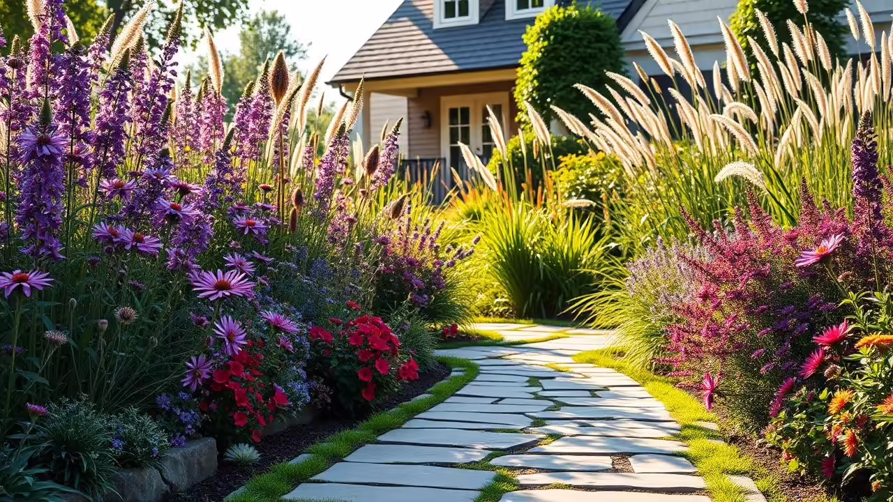 Golden Hour Garden Path